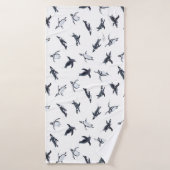 Penguin Squadron | Ocean Art Design Badehandtuch (Badehandtuch)