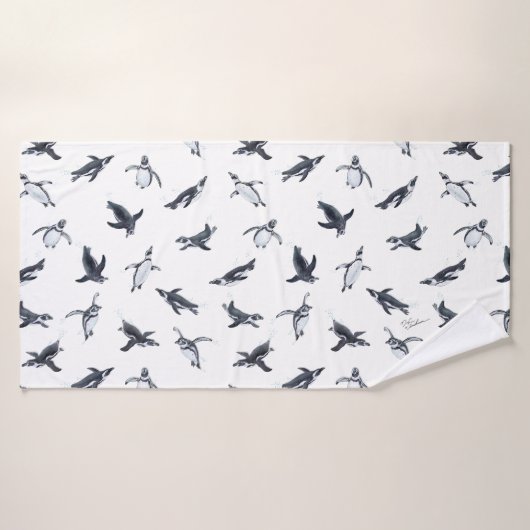 Penguin Squadron | Ocean Art Design Badehandtuch (Badehandtuch)