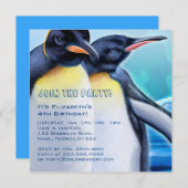 Penguin Strut 5,25 x 5,25 Zoll Einladung (Vorne/Hinten)