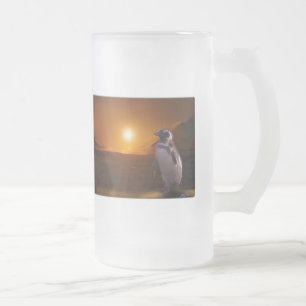 PENGUIN SUNSET MATTGLAS BIERGLAS