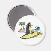pEnGuIn sUrFeR Magnet (Vorderseite/Rückseite)