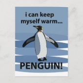 Penguin Süße Tier Funny Postkarte (Vorderseite)