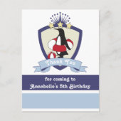 Penguin Swim Club Kinder Sommer Geburtstag Vielen Postkarte (Vorderseite)