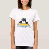 Penguin Swimming Inflatable float Summer T-Shirt (Vorderseite)