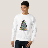 Penguin Tangled in Christmas Lights Sweatshirt (Vorne ganz)