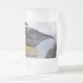 Penguin-Tasse Mattglas Bierglas (VorderseiteRechts)