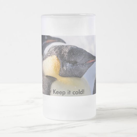 Penguin-Tasse Mattglas Bierglas (Mittel)