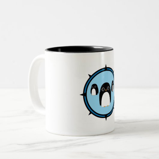 PENGUIN-TASSE ZWEIFARBIGE TASSE (Vorderseite Links)