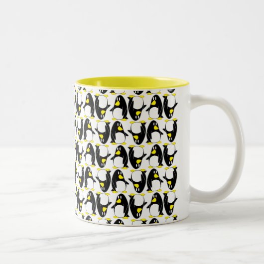 Penguin-Tasse Zweifarbige Tasse (Rechts)
