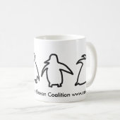 Penguin-Tassen-antarktischer u. südlicher Kaffeetasse (VorderseiteRechts)