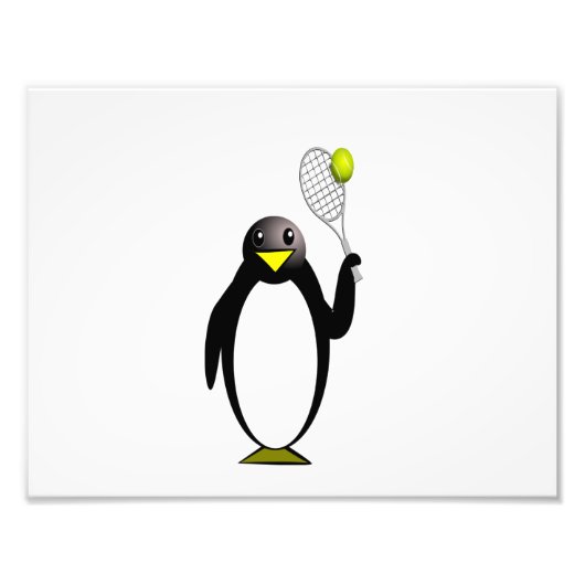 Penguin Tennis Fotodruck (Vorne)