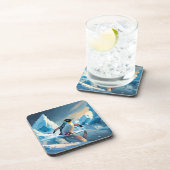 Penguin Themed Beverage Coaster Getränkeuntersetzer (Rechte Seite)