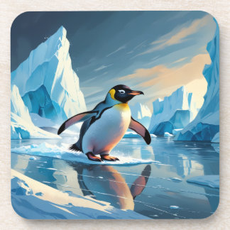 Penguin Themed Beverage Coaster Getränkeuntersetzer