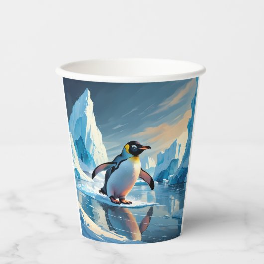 Penguin Themed Pappbecher (Vorderseite)
