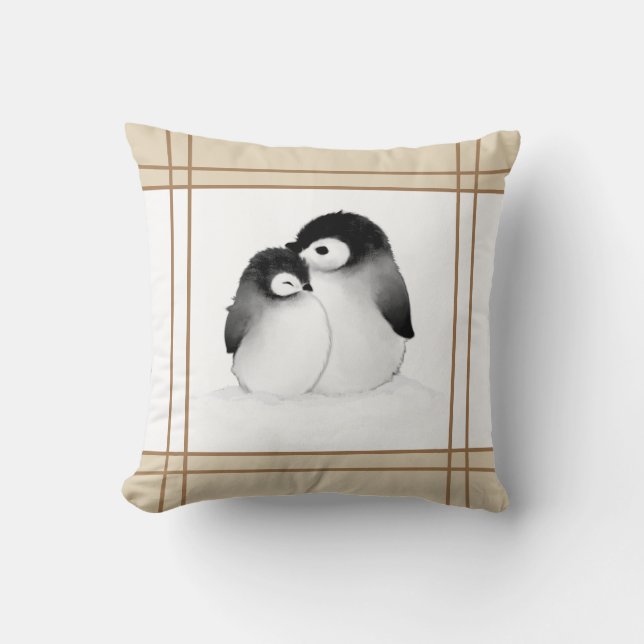 Penguin Throw Kissen (Vorderseite)
