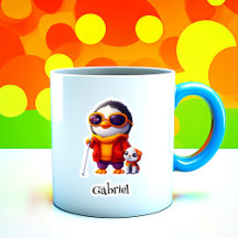 Penguin Traveler Personalisiert Vinyl Sticker