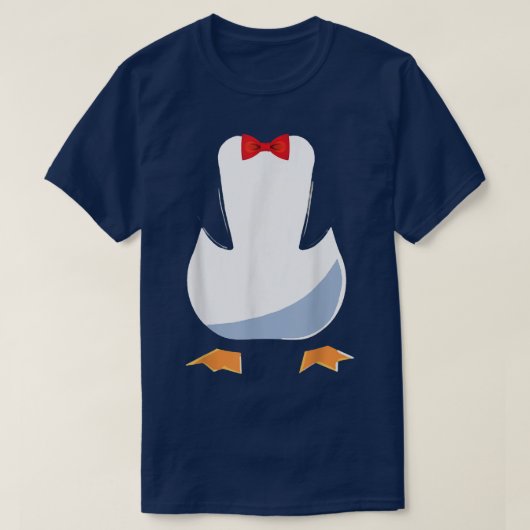 Penguin Tuedo Halloween Kostüm Tu T-Shirt (Design vorne)