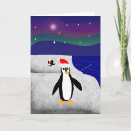 Penguin, um wie Weihnachten auszusehen Karte