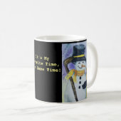 Penguin und Snowman mit der Hockeystock-Tasse Kaffeetasse (VorderseiteRechts)