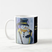 Penguin und Snowman mit der Hockeystock-Tasse Kaffeetasse (Links)