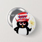 Penguin USA-Flair-Knopf-Button Button (Vorne & Hinten)