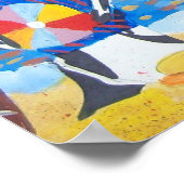 Penguin Vacation Poster (Ecke)