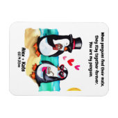Penguin Valentines Magnet (Horizontal)
