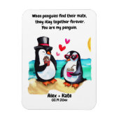 Penguin Valentines Magnet (Vertikal)