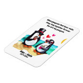 Penguin Valentines Magnet (Linke Seite)
