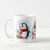 Penguin "Wake Up and Sparkle" Winter Mug Kaffeetasse (Links)