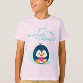 PENGUIN "warme mir das Herz" T-Shirt (Vorderseite)