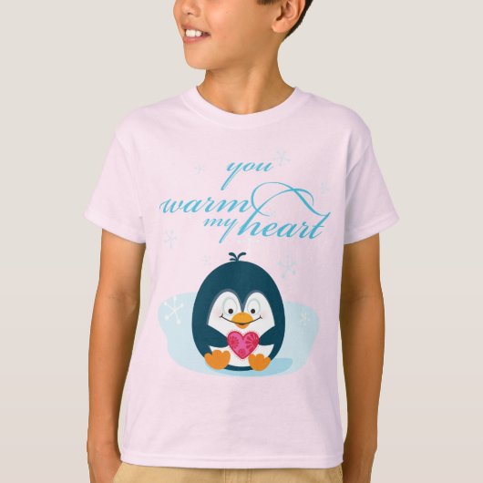 PENGUIN "warme mir das Herz" T-Shirt (Vorderseite)