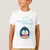 PENGUIN "warme mir das Herz" T-Shirt (Vorderseite)