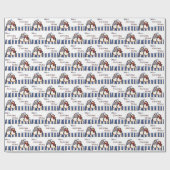 Penguin Warme Weihnachtswünsche Geschenkpapier (Flach)