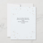 Penguin Watercolor Weihnachtskarte Mitteilungskarte (Rückseite)