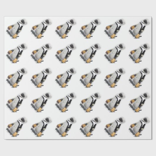 Penguin Wearing Hockey Gear Geschenkpapier (Flach)