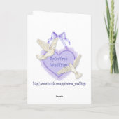 Penguin Wedding - Danke Karte (Rückseite)