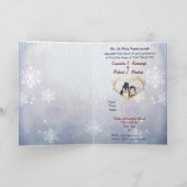 Penguin Wedding Foto Einladung (Innenseite)