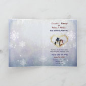 Penguin Wedding - Foto Save the Date Ankündigung (Innenseite)