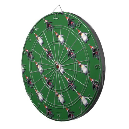 Penguin Weihnachten Dartscheibe (Vorderseite rechts)