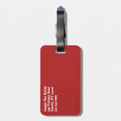 Penguin Weihnachten Gepäckanhänger (Rückseite vertikal)