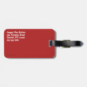 Penguin Weihnachten Gepäckanhänger (Rückseite horizontal)