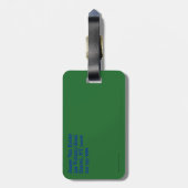 Penguin Weihnachten Gepäckanhänger (Rückseite vertikal)