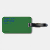 Penguin Weihnachten Gepäckanhänger (Rückseite horizontal)