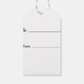 Penguin Weihnachten Geschenkanhänger (Rückseite)