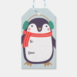 Penguin Weihnachten Geschenkanhänger