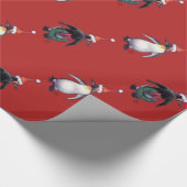 Penguin Weihnachten Geschenkpapier (Ecke)