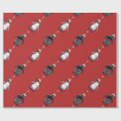 Penguin Weihnachten Geschenkpapier (Flach)