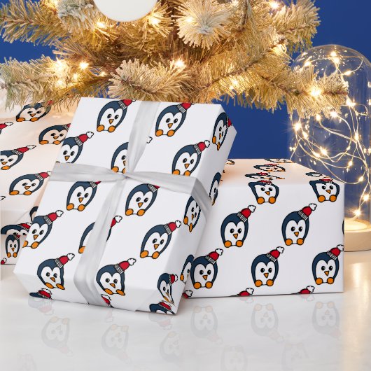 Penguin Weihnachten Geschenkpapier (Feiertage)