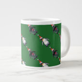 Penguin Weihnachten Jumbo-Tasse (Vorderseite Rechts)